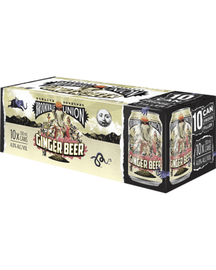 Brookvale Union Ginger Beer Cans 10x330ml  Pack