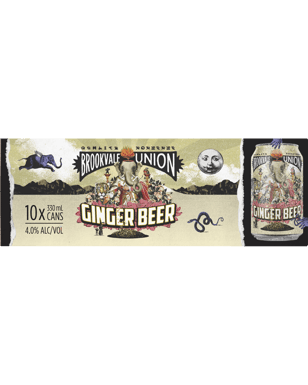 Brookvale Union Ginger Beer Cans 10x330ml  Pack