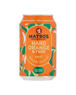 Matso's Hard Orange & Yuzu Cans 330ml  Can