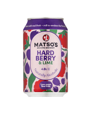 Matso's Hard Berry & Lime Cans 330ml  Can