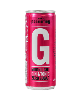 Prohibition Liquor Co. Pink Gin & Tonic Zero Sugar Can 250ml  Can