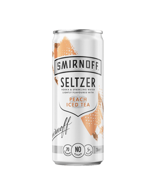 Smirnoff Seltzer Peach Iced Tea Cans 250ml  Can