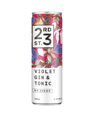 23rd Street Distillery Violet Gin & Tonic Can 300ml  Can