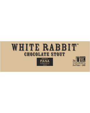 White Rabbit Pana Organic Choc Stout Cans 375ml  Can