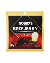 Nobby's Hot & Spicy Beef Jerky 25g  Each