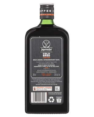 Jagermeister Cold Brew Coffee Liqueur 700ml  Bottle
