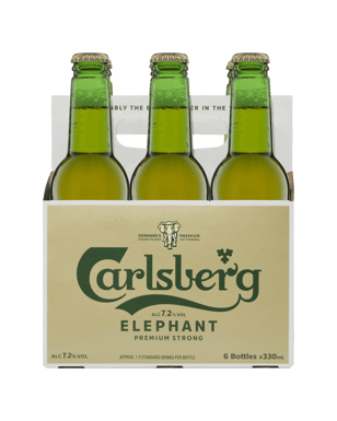 Carlsberg Elephant Premium Strong Lager 330ml  6 Pack