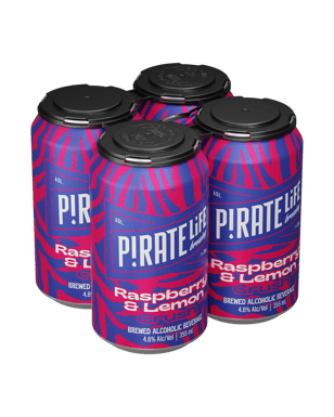 Pirate Life Brewing Raspberry And Lemon Crush Cans 355ml  Can