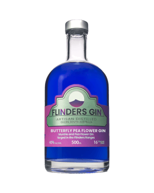 Flinders Gin Butterfly Pea Flower Gin  Bottle