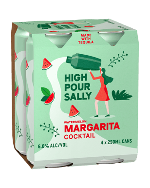 High Pour Sally Watermelon Margarita Can 250ml  Can