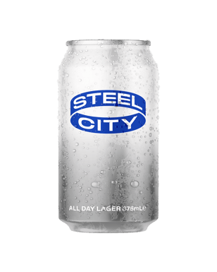 Steel City All Day Lager Can 375ml  Can