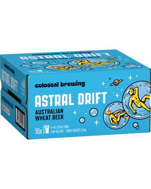 Colossal Brewing Astral Drift Wheat Beer Cans 375ml  Can