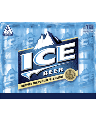 Ice Beer Lager Cans 375ml  30 Case