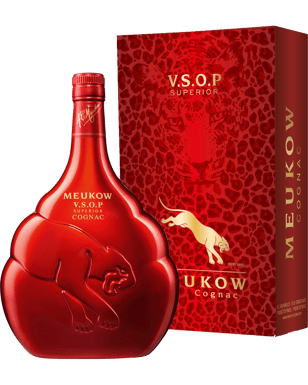 Meukow Vsop Cognac Red Bottle With Gift Box 700ml  Bottle