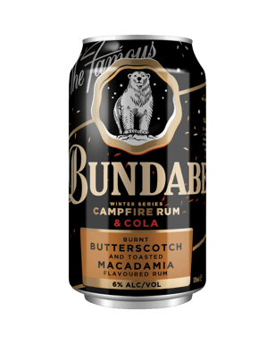 Bundaberg Winter Series Campfire Rum & Cola 6% 375ml  Can