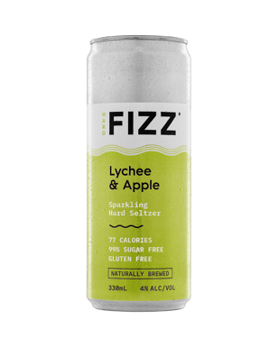 Hard Fizz Lychee & Apple Hard Seltzer Cans 330ml  Can