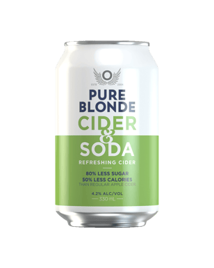 Pure Blonde Cider & Soda Cans 330ml  Can