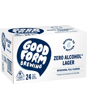 Good Form Zero Alcohol Lager Bottle 330ml  Bottle