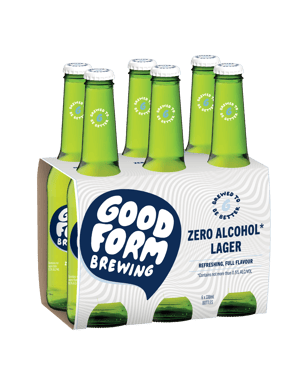 Good Form Zero Alcohol Lager Bottle 330ml  Bottle