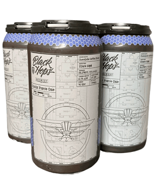 Black Hops Brewery Chair Force One Chocolate Coffee Stout Cans 375ml  Can