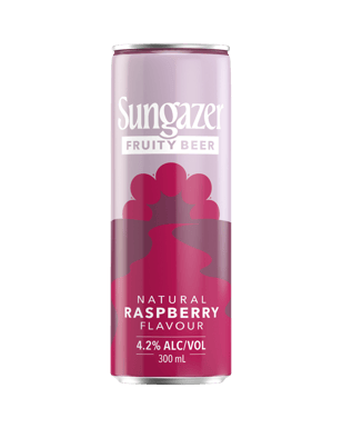 Sungazer Fruity Beer Raspberry Can 300ml  Can