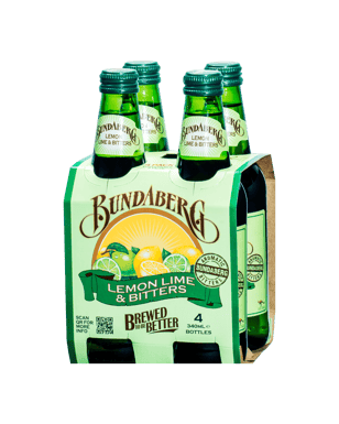 Bundaberg Lemon Lime & Bitters 340ml  4 Pack