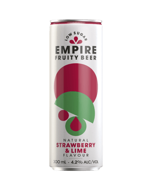 Empire Fruity Beer Strawberry & Lime Can 300ml  Can