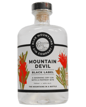 The Blue Mountains Gin Company Mountain Devil Black Label Gin 700ml  Bottle