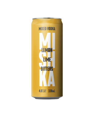 Mishka Mixed Vodka Lemon Lime Bitters Cans 330ml  Can