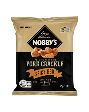 Nobby's Nobbys Pork Crackle Spicy Bbq 25g  Each