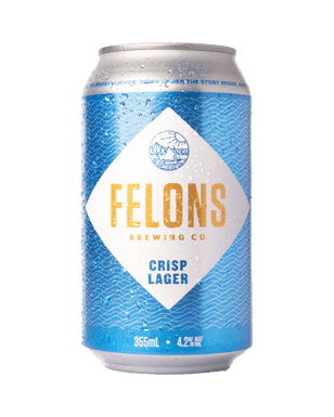 Felons Brewing Co. Crisp Lager Cans 355ml  Can