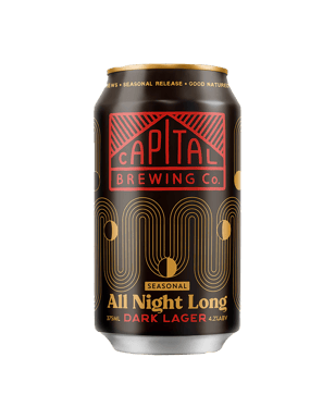 Capital Brewing Co. All Night Dark Lager Can 375ml  Can