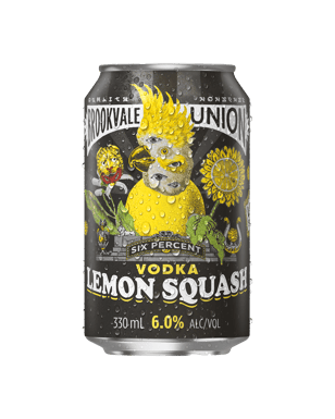 Brookvale Union Vodka Lemon Squash Cans 330ml  Can