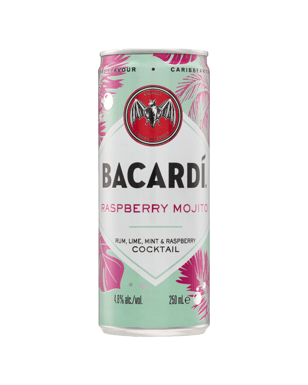 Bacardi Raspberry Mojito Cans 250ml  Can