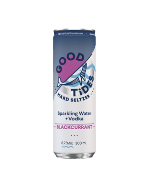 Good Tides Hard Seltzer Vodka Blackcurrant Cans 330ml  Can