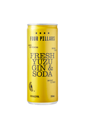 Four Pillars Fresh Yuzu Gin & Soda 250ml  Can