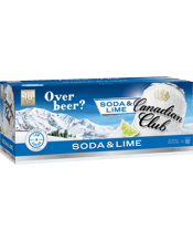 Canadian Club Soda & Lime 10 Pack Cans 375ml  Bottle