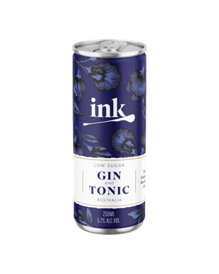 Ink Gin And Tonic 250ml  Can