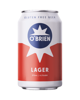 Obrien Brewing Lager Cans 375ml  Can