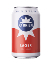 Obrien Brewing Lager Cans 375ml  Can