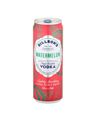 Billson's Vodka Watermelon Cans 355ml  Can