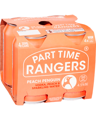 Part Time Rangers Peach Penguin 330ml  Can