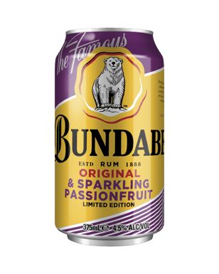 Bundaberg Sparkling Passionfruit 375ml  Can