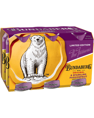 Bundaberg Sparkling Passionfruit 375ml  Can