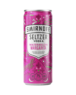 Smirnoff Seltzer Watermelon Margarita 250ml  Can