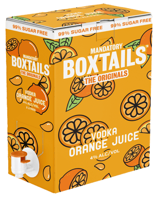 Mandatory Spirit Co Boxtails Vodka Orange Juice  Pack