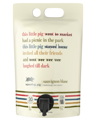 Squealing Pig Sauvignon Blanc Bagnum 1.5l  Each