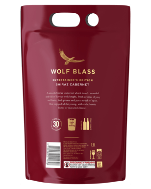 Wolf Blass Shiraz Cabernet Bagnum 1.5l  Pack