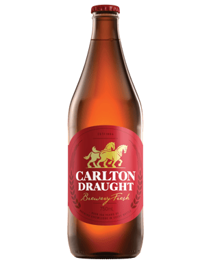 Carlton Draught Longnecks 750ml  Bottle