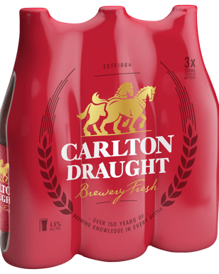 Carlton Draught Longnecks 750ml  Bottle